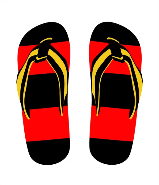 Paar flip-flops — Stockvector