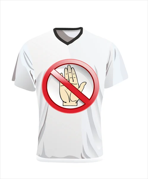 Vector. Men's t-shirt design template — Stock Vector
