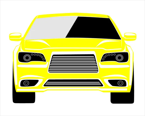 Vector gele auto — Stockvector