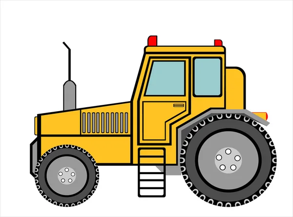 老农业拖拉机 — 图库矢量图片