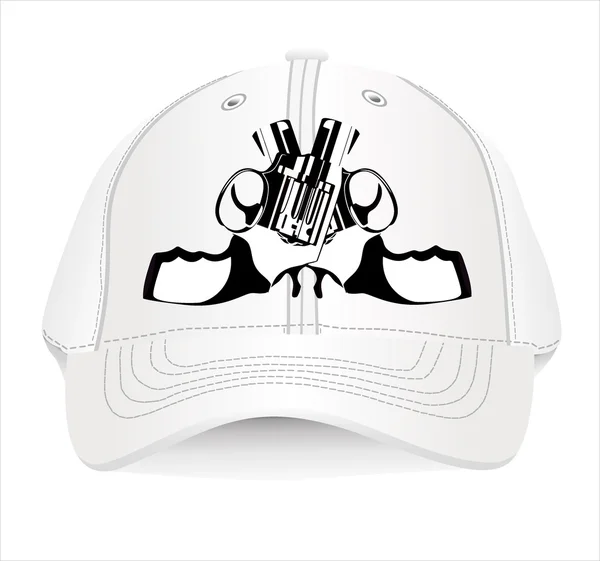 Modèle de conception de casquette de baseball . — Image vectorielle