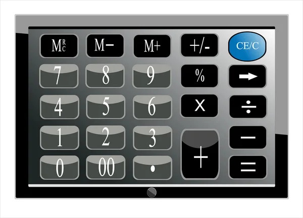 Tablet pc computador teclado fundo — Vetor de Stock