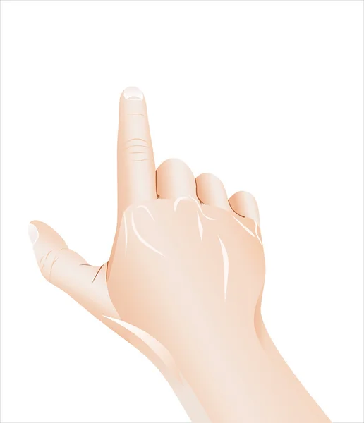 Hand pointing finger — Stock Vector