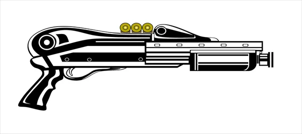 Illustrazione fucile — Vettoriale Stock