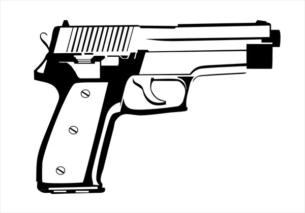 Pistola vectorial — Vector de stock