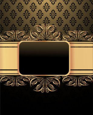 Dikişsiz duvar kağıdı bir şerit ve çerçeve.