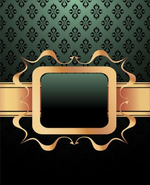 Vintage damask arka plan karede