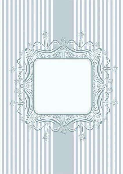 Vintage seamless wallpaper with a ribbon and frame in pastel colors. — Stock Vector