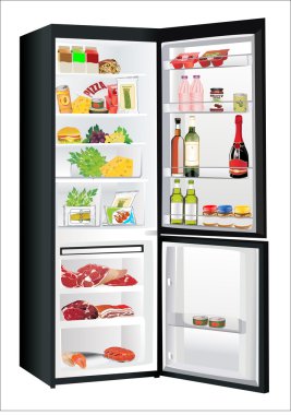 buzdolabı gıda - sebze, et, Balık bir türlü tam