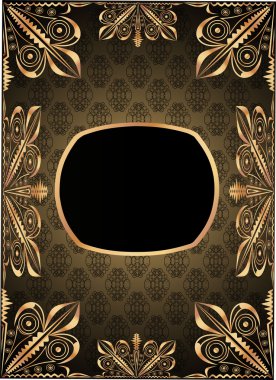Vintage damask arka plan karede
