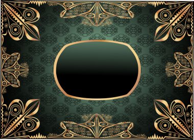 Vintage damask arka plan karede