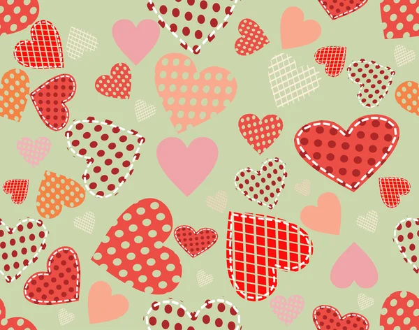 Abstract vector background - hearts. — Stock Vector