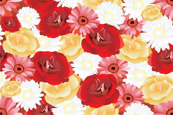 Hermoso fondo de pantalla floral vintage sin costuras — Archivo Imágenes Vectoriales
