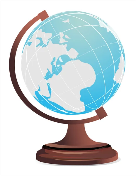 Globe isolated on white — Stock Vector