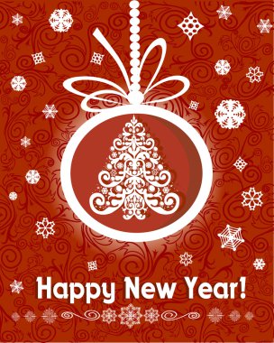 2014 mutlu yeni yıl tebrik kartı veya arka plan. Noel tebrik kartı.
