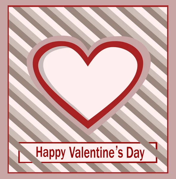 Valentine's Day Card. — Stock Vector