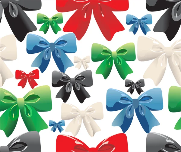 Bows seamless background — Stock Vector