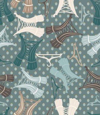 güzel retro korse ile Seamless Modeli