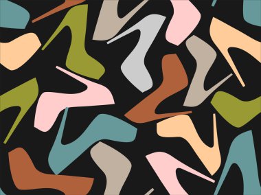 seamless pattern di donne scarpe