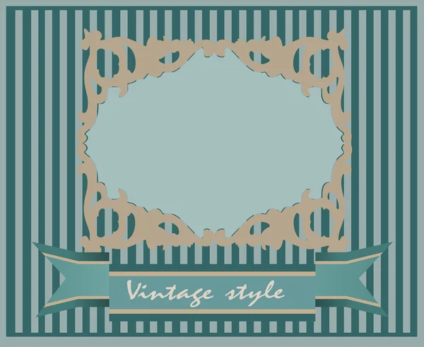 Scheda Vintage design per biglietto di auguri — Vettoriale Stock