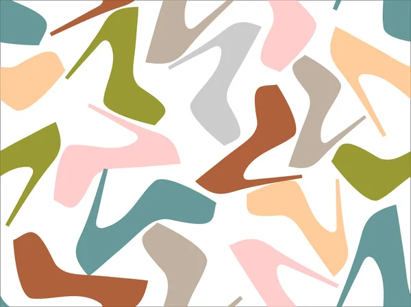 Women shoes seamless pattern