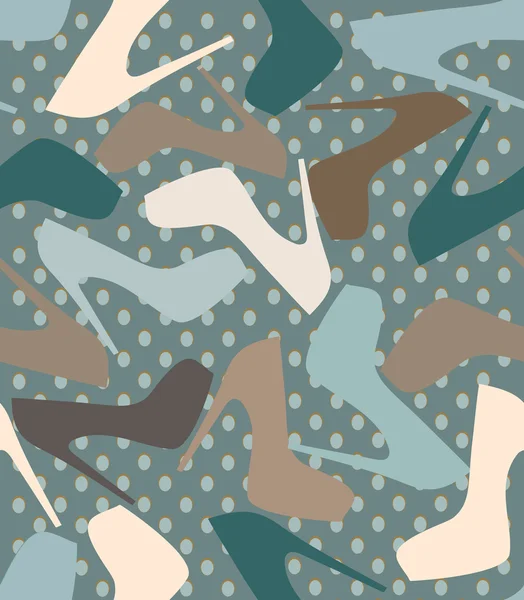 Women shoes seamless pattern