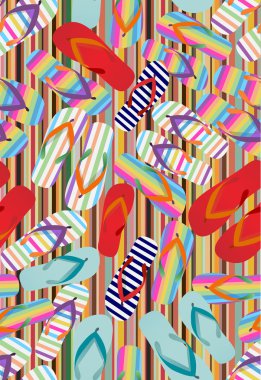 Dikişsiz arka planını flip flop