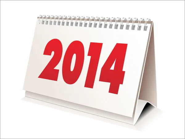 Calendario 2014 — Vettoriale Stock