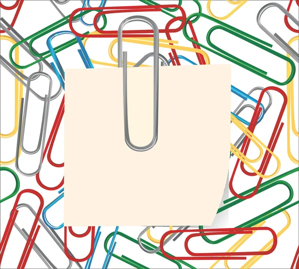 Paperclips naadloze kleurenpatroon — Stockvector