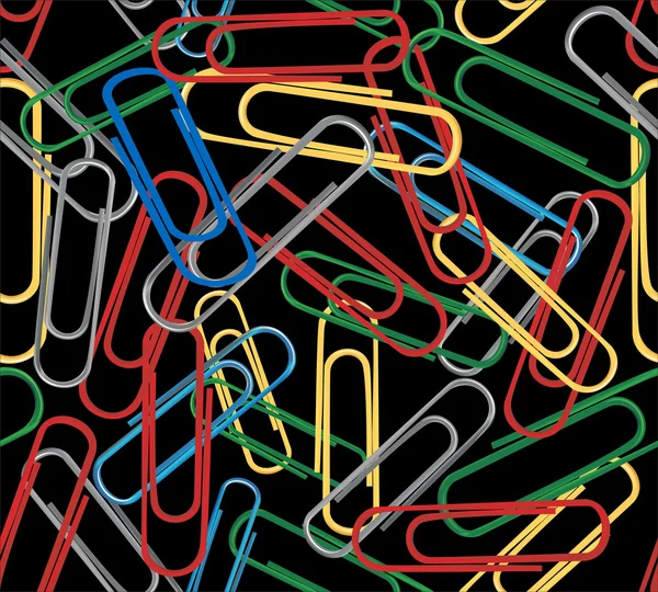 Couleur trombones motif sans couture — Image vectorielle
