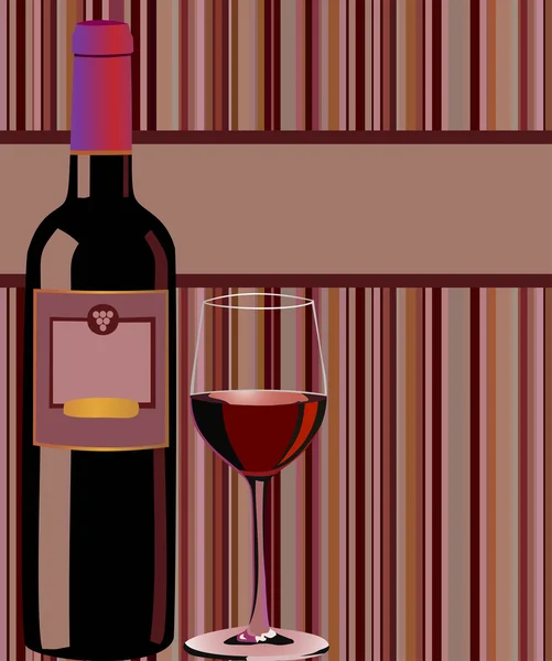 Menu de vinho tinto —  Vetores de Stock