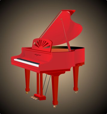 Kırmızı kuyruklu piyano