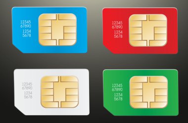 SIM kart renk kümesi