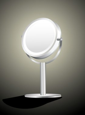 Gümüş makyaj mirro