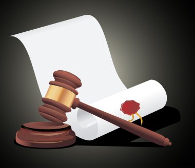 kararı ve tokmak illüstrasyon tasarımı