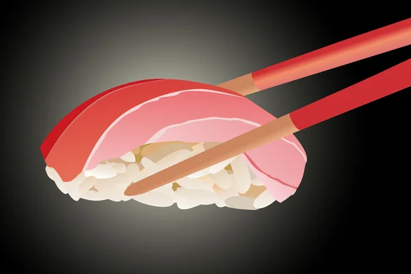 Σούσι με chopsticks — Διανυσματικό Αρχείο