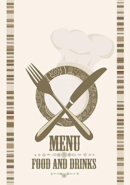 复古餐厅的菜单 — 图库矢量图片