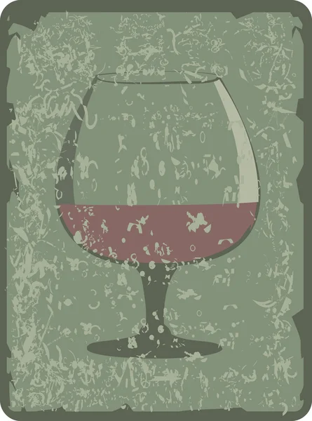 Verre de cognac — Image vectorielle