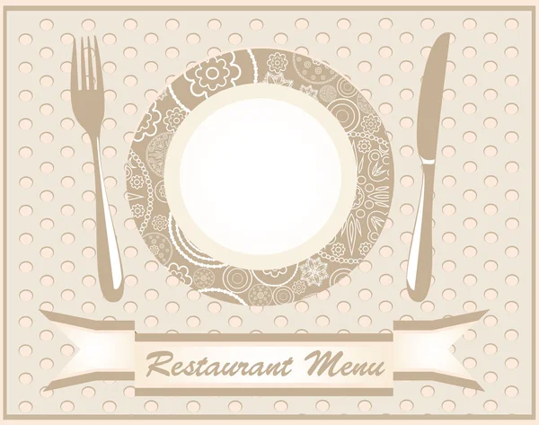 Menu restaurante . — Vetor de Stock