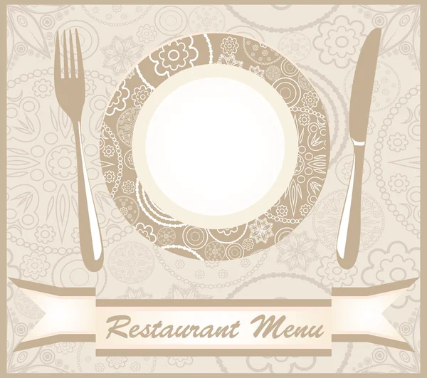 Menu du restaurant. — Image vectorielle