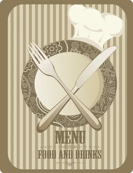 Menu restaurace — Stockový vektor