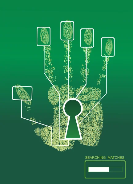 parmak izi kilit. Elektronik Biyometrik parmak izi tarama