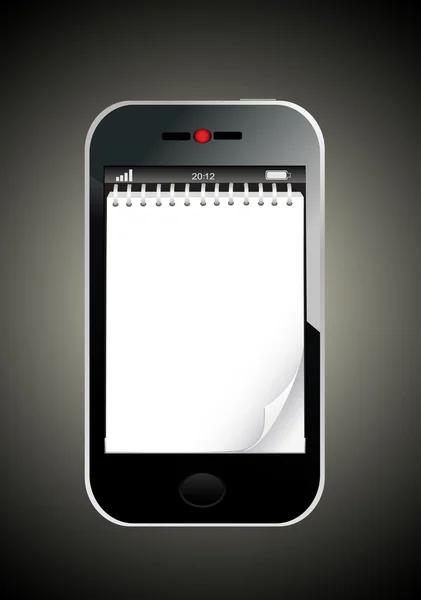 Абстрактный дизайн векторной иллюстрации мобильного телефона — стоковый вектор