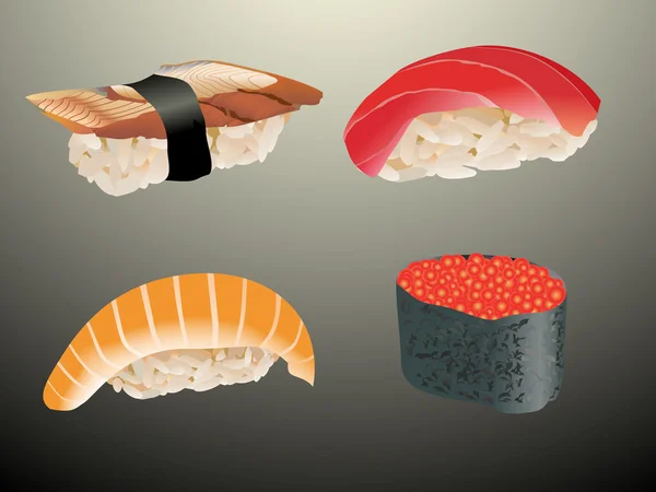 Il sushi. — Vettoriale Stock