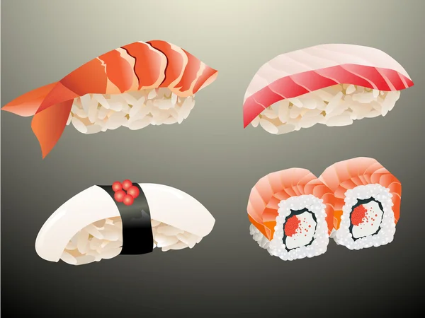 Sushi. . — Vetor de Stock