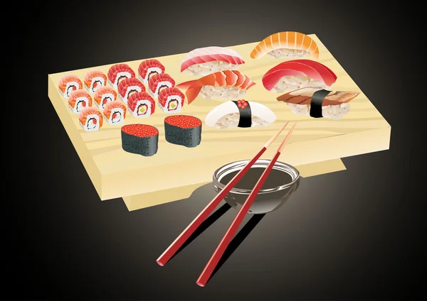 Sushi. — Stock Vector
