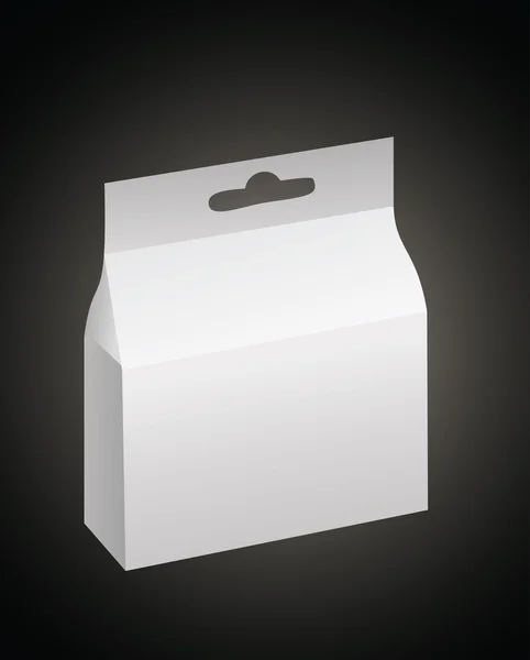 Caixa de pacote de produto branco —  Vetores de Stock