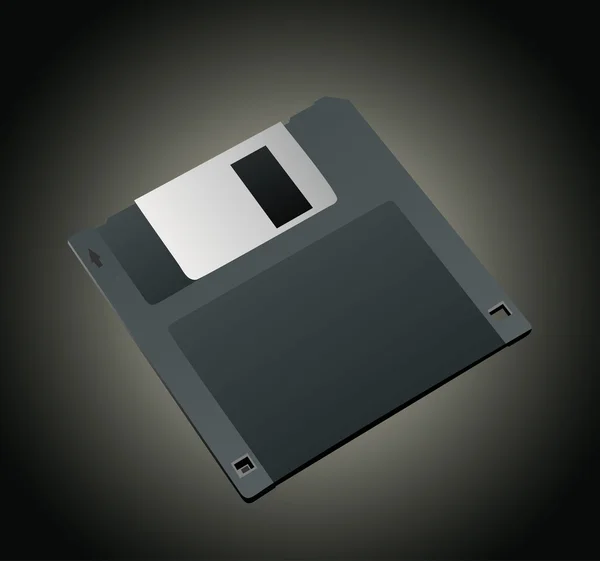 Icono de disquete magnético para el almacenamiento de datos del ordenador — Vector de stock