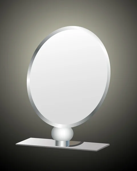 Miroir de maquillage argenté — Image vectorielle