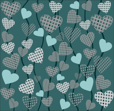 tasarlamak vektör arka plan - hearts.